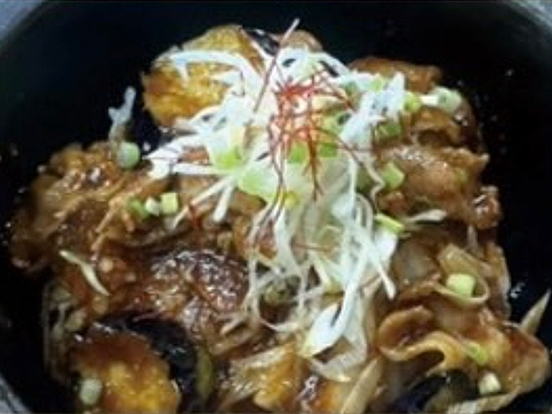 とろーり揚げ茄子と豚肉の甘みそどんぶり