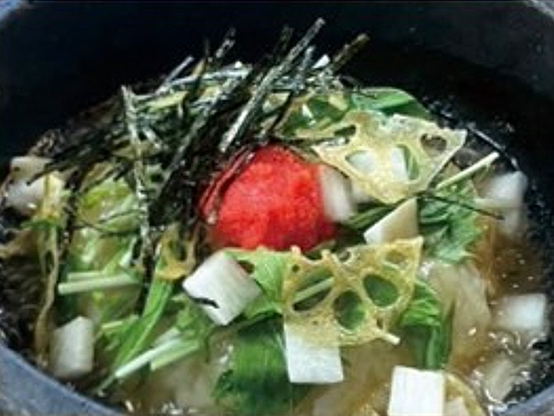 明太子とシャキシャキ蓮根の石焼
