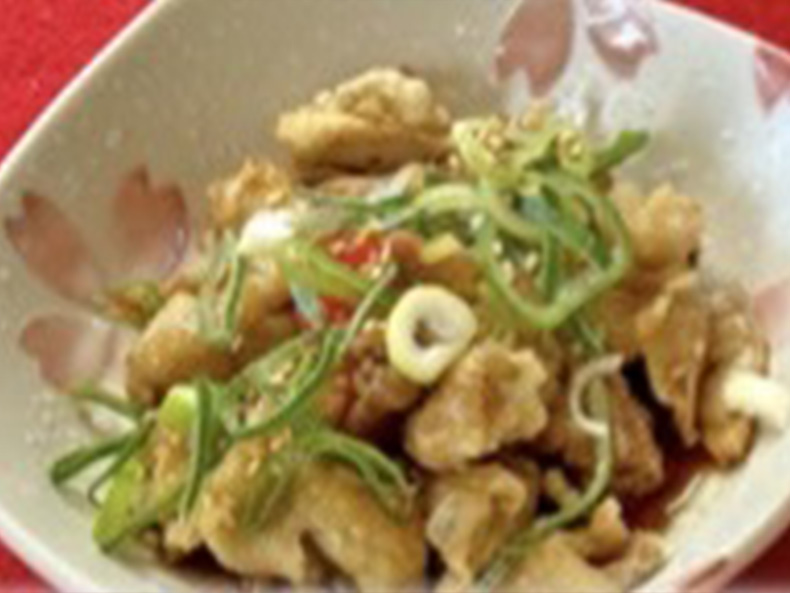 鶏かわぽん酢